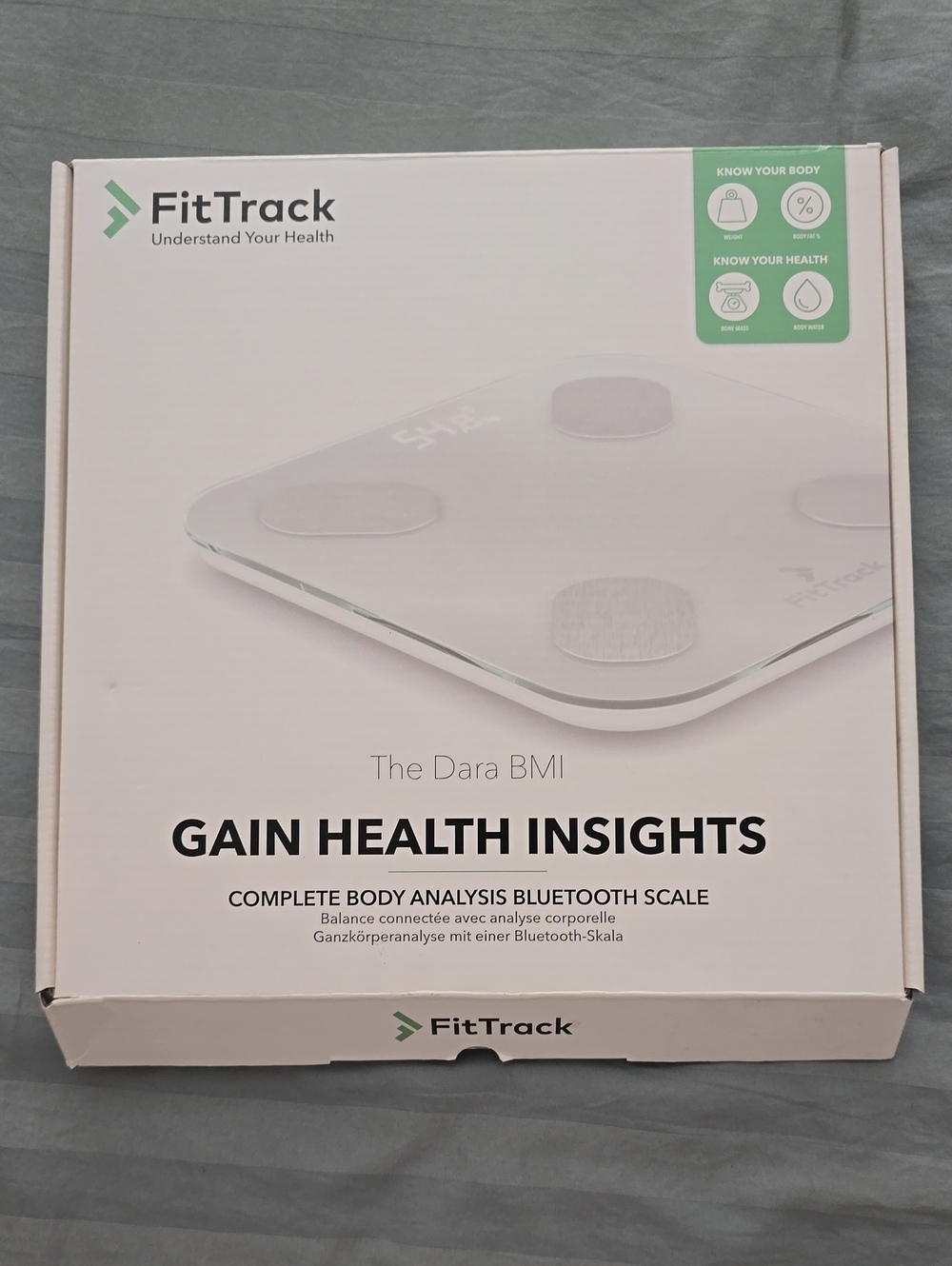 Dara BMI White Bluetooth Body Analysis Scale